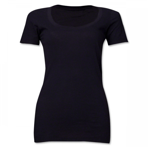 Women’s Scoopneck T-Shirt (Black) – Jersey Factory